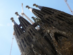 La Sagrada Familia is not finished yet. 